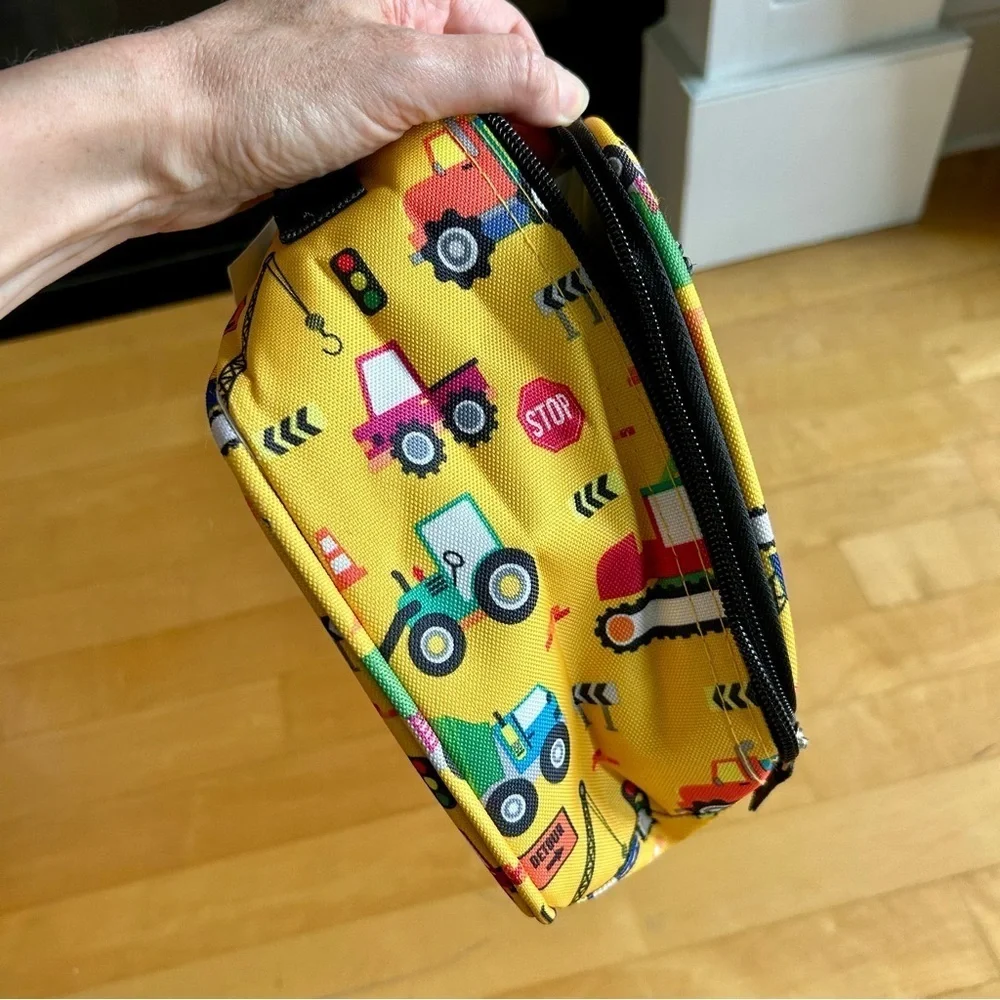 Travelers Club TRUCKS Insulated Lunch Cooler Bag, Yellow, 10 inches